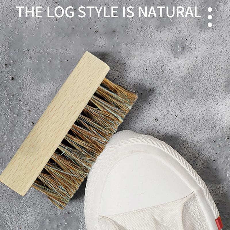 Полезная деревянная ручка щетка для обуви щетка для полировки пластиковая щетка из мягкой свиной шерсти щетка для чистки обуви щетка для стирки