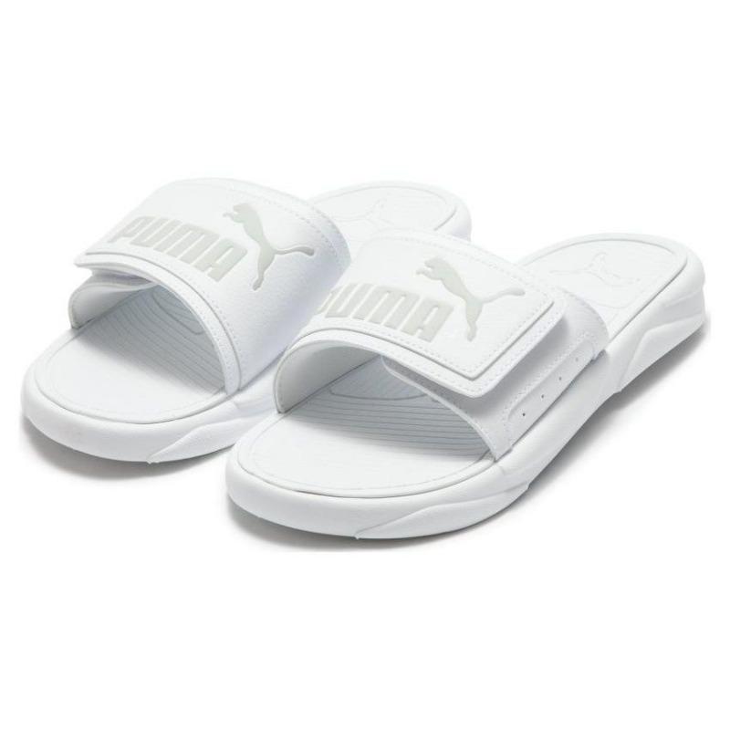 PUMA Royalcat Comfort Unisex Fashion EVA Stitched Anti Slip Slide Sandals White 372280-22