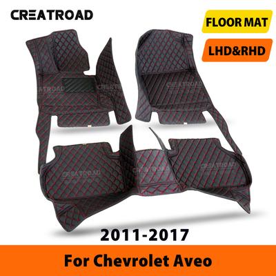 Автомобильные коврики для Chevrolet Aveo 2011 2012 2013 2014 2015 2016 2017 Автомобильные подкладки для ног Ковровое покрытие Аксессуары для интерьера