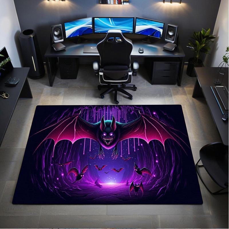 Halloween bat Print Rug - Computer Chair Area Rug home decoration Carpet For Living Room Bedroom Flooring Mat