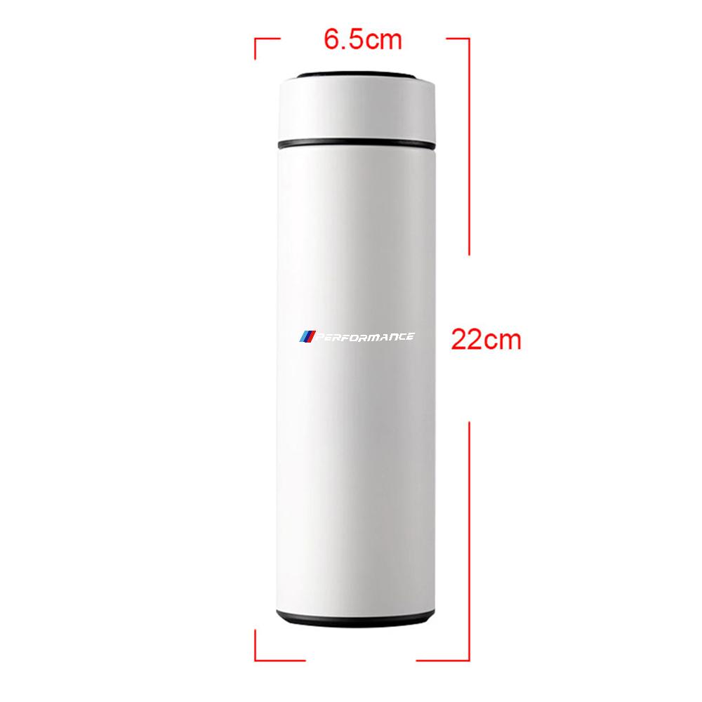 1pc For BMW Performance M Thermos Bottle Smart Cup With Temperature Display 304 Stainless Steel Vacuum Insulated Intelligent Cup