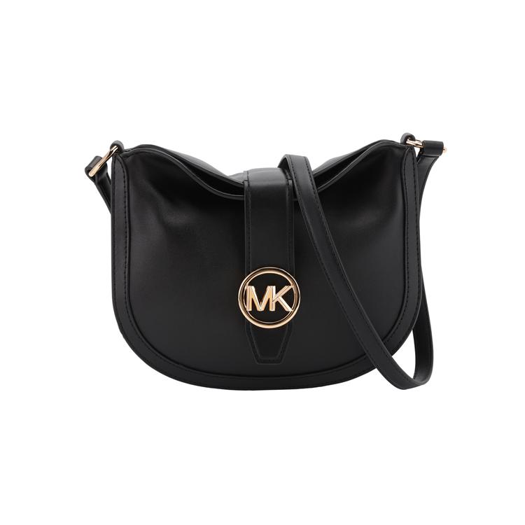 Michael Kors Mk Gabby Solid Color Casual Commuter Spring 2023 New Style Synthetic Leather Shoulder Crossbody Bag Small Women bags Black 35S3G5GC1O-001