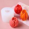 3D Tulip DIY Flower Soap Silicone Candle Mold Handmade Chocolate Cake Silicone Mold Soap Forms Soap Making Supplies