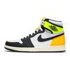 Кроссовки Air 1 Retro High OG Volt Gold Unisex White University-Gold Black 555088-118