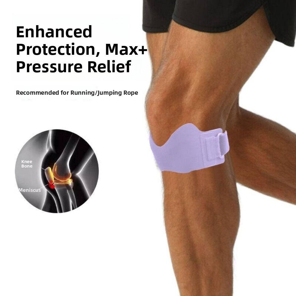 Adjustable Patella Tendon Knee Strap Non-Slip Sport Knee Wrap Knee Patella Support Tennis Ball