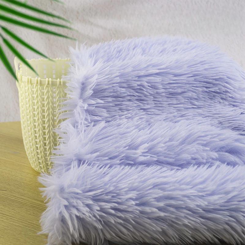 50x160cm Imitation Rabbit Fox Animal Costume Fursuit Fur Plush Fabric Counter Display Background Plush Fabric DIY Handmade