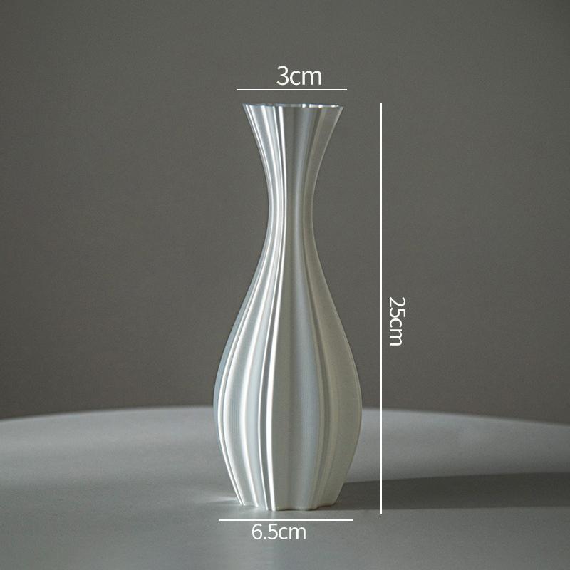 Современная Минималистичная Ваза для Цветов Креативная 3D-Печатная Ваза для Цветов Декоративная Для Дома Гостиной Настольная Вазы Домашний Эстетичный Дизайн