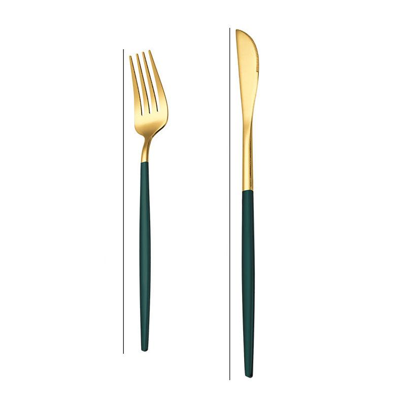 Набор столовых приборов из нержавеющей стали, 2 шт., нож и вилка, португальская кухня, праздничная посуда, многоразовая прочная посуда