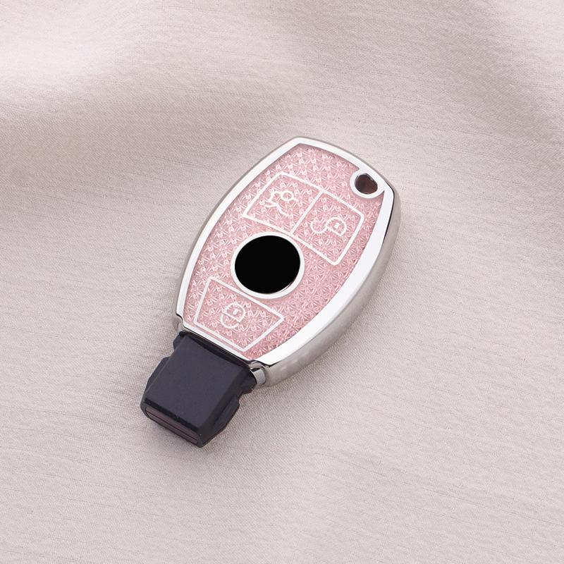 Fashion Diamonds TPU for Mercedes Benz W205 W212 W211 W204 W222 W463 CLA GLC GLK W203 GLK300 CLS SLK Car Key Case Cover Keychain