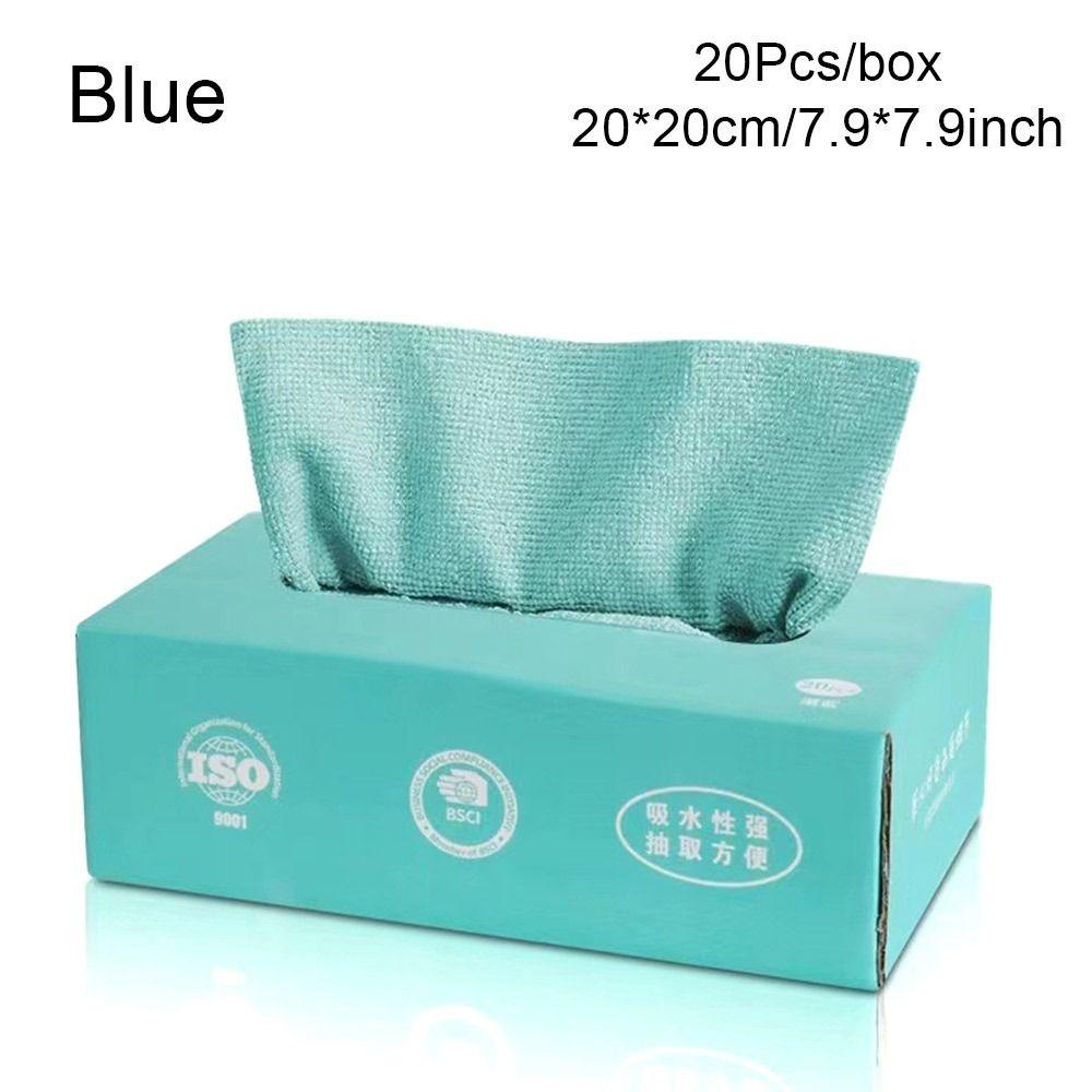 20PCS/Box Oil Dish Rags Microfiber Towel Napkins Tableware Dishcloth  Kitchen Home