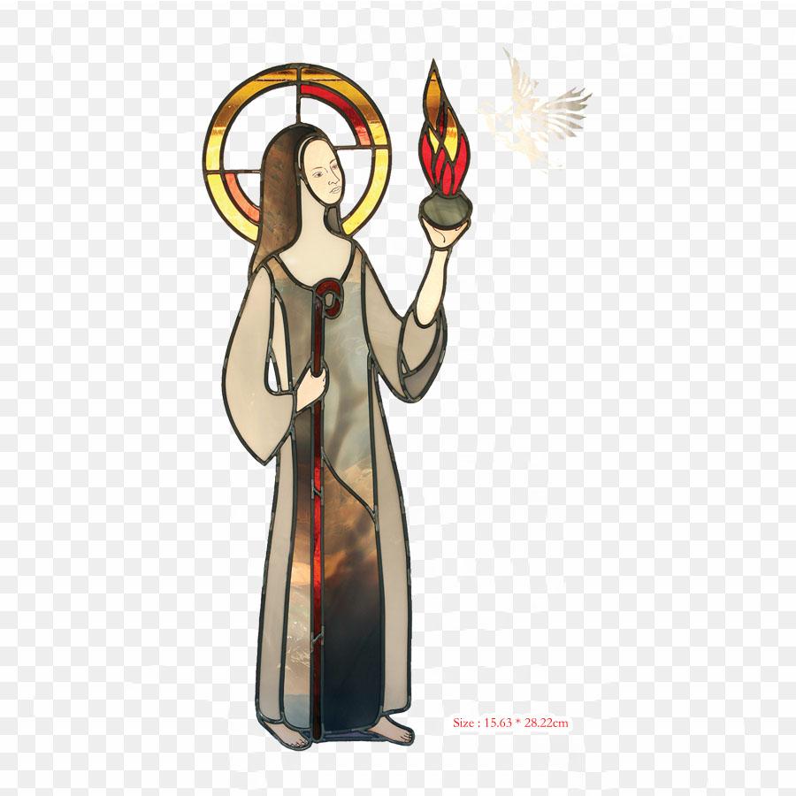 Cartoon Mona Lisa Iron On Heat Transfer Printing Vinyl Patches Sticker for Clothes DIY Appliques Washable Patches