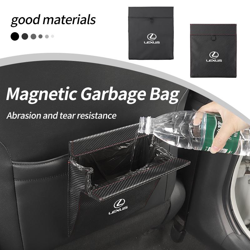 CKU5 Car Seatback Waste Bag Trash Pocket Garbage Pouch Accessories For Lexus UX250h RX450h CT200h RX400h NX300h RX350 RX300 GX470 IS3