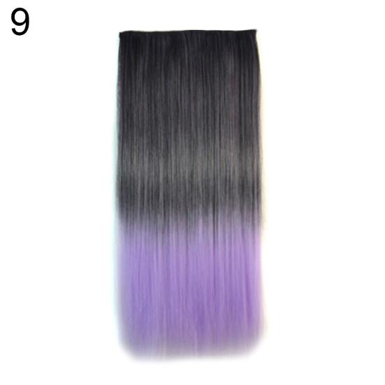 Talos Женская мода термостойкие длинные прямые волосы с градиентом парик наращивание шиньон