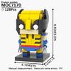 MOOXI Серия Фильмы MOC Набор Кирпичиков Фигурка BrickHeadzed Модель DIY Строительные Блоки Монтессори Детские Обучающие Игрушки Для Детей Подарок