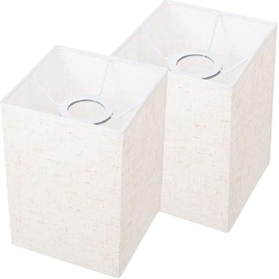 BESPORTBLE 2 шт. льняной абажур для настольной лампы, абажур для подвесной лампы, сменная лампа, квадратный тканевый абажур, льняной подвесной светильник, абажуры, приспособление, барабан