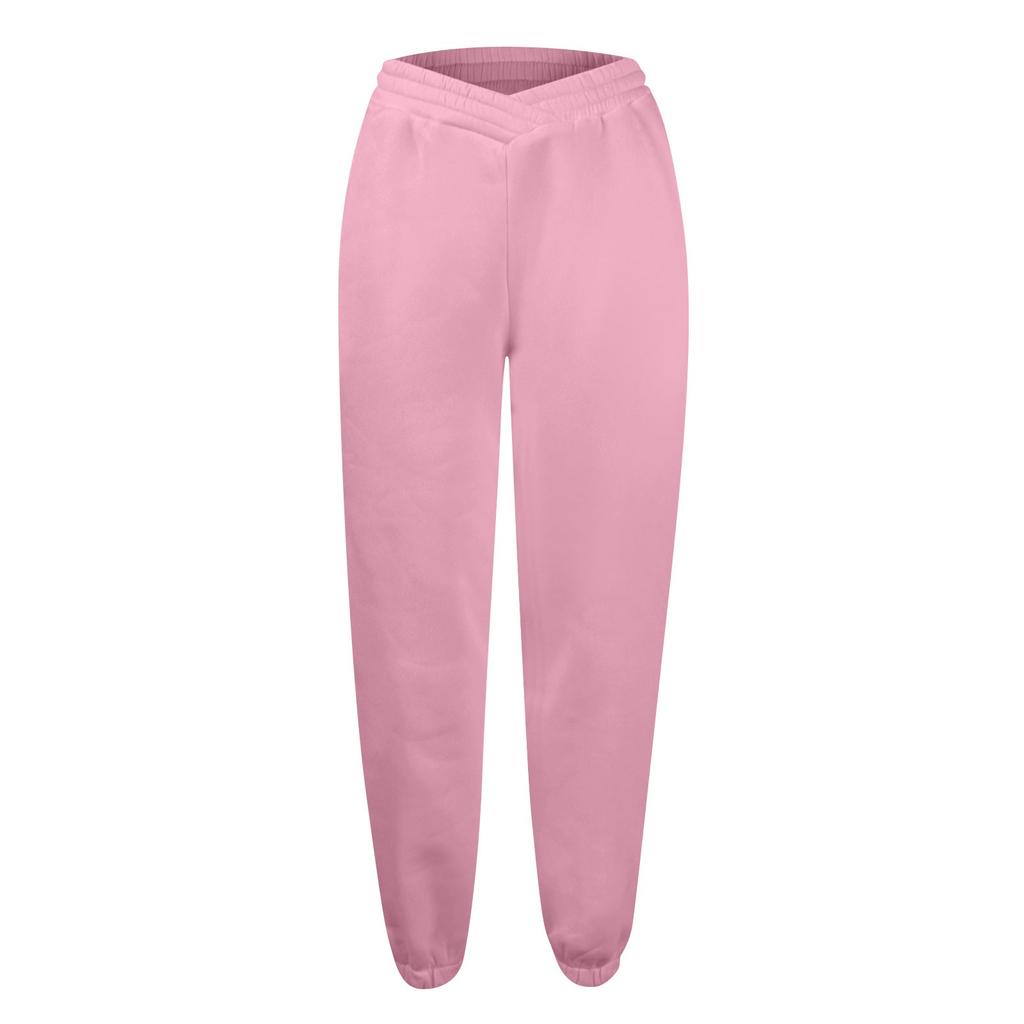 Женские повседневные модные однотонные спортивные штаны, спортивные штаны, брюки с эластичной талией и завязками на шнурке