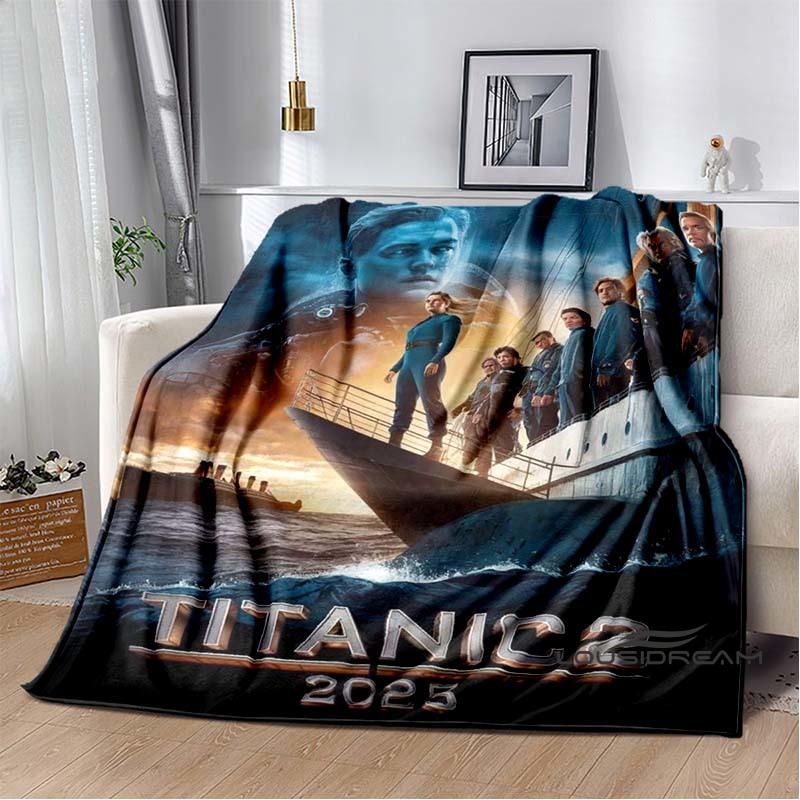(Titanic) Flannel Blankets Are Suitable for Bedrooms, Living Rooms, Beds, Camping, Picnics, Offices, and Other Places.