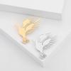 Creative Stainless Steel Peace Dove Brooch Fashion Personalized Apparel Accessories Pin Anti-Light Button