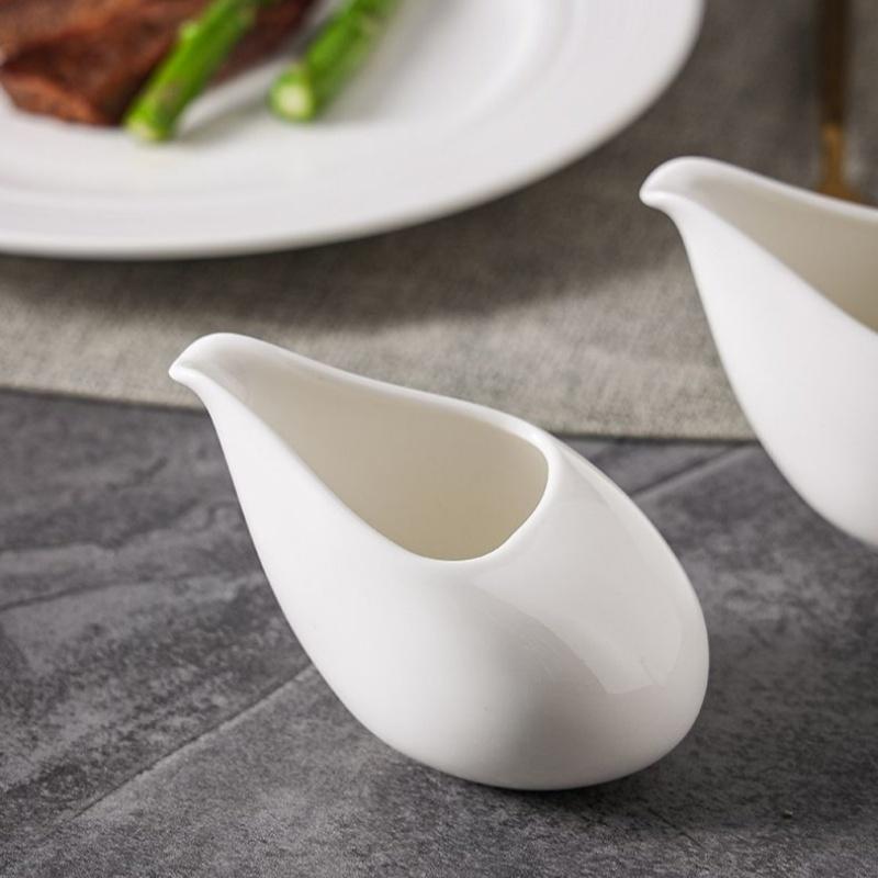 Креативные керамические мини-молочники для кофе с ручкой, молочная чашка, молочник, ресторанные соусники, чисто белые