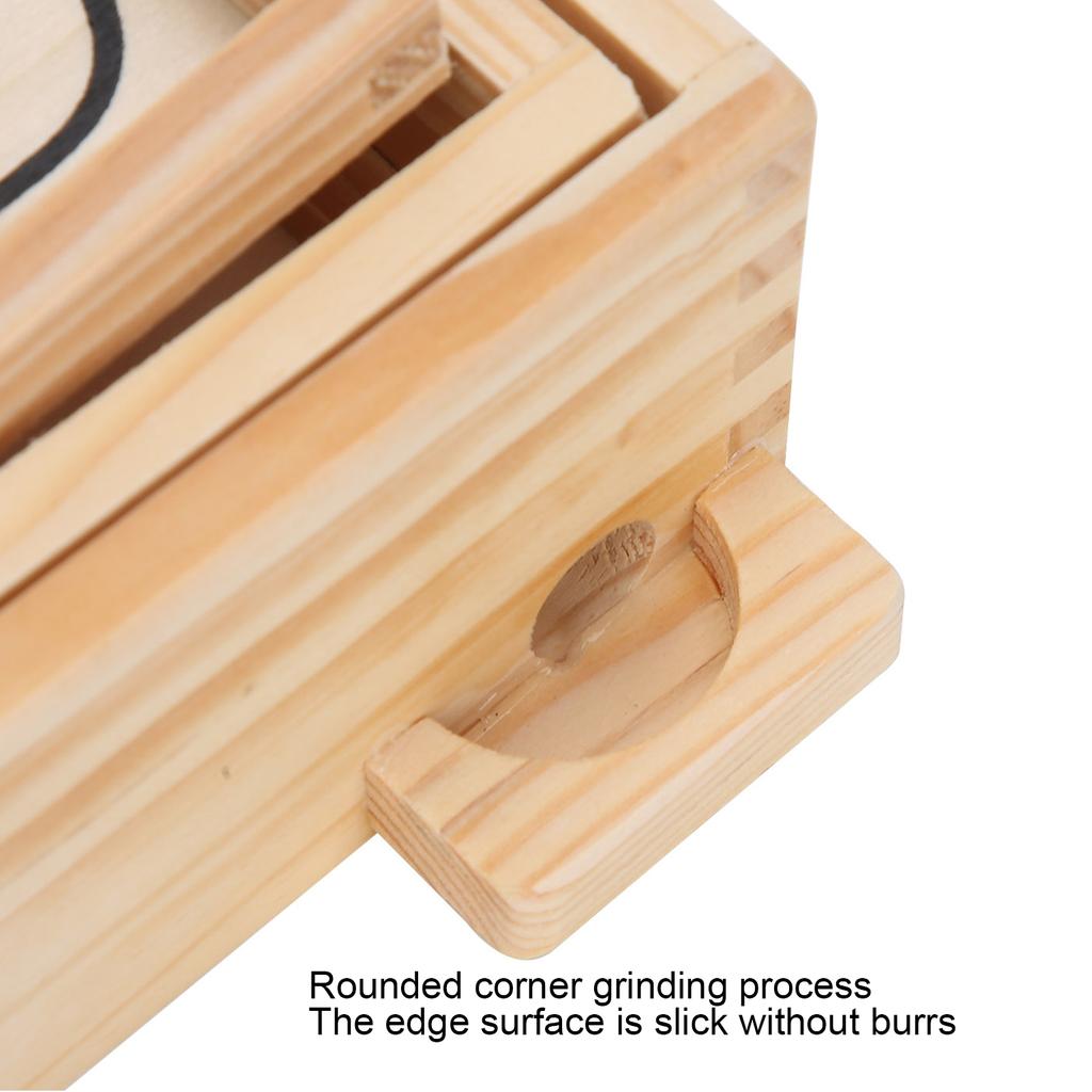 Деревянная доска-лабиринт, стальной шарик, балансир, настольная игра-лабиринт, обучающая игрушка в подарок