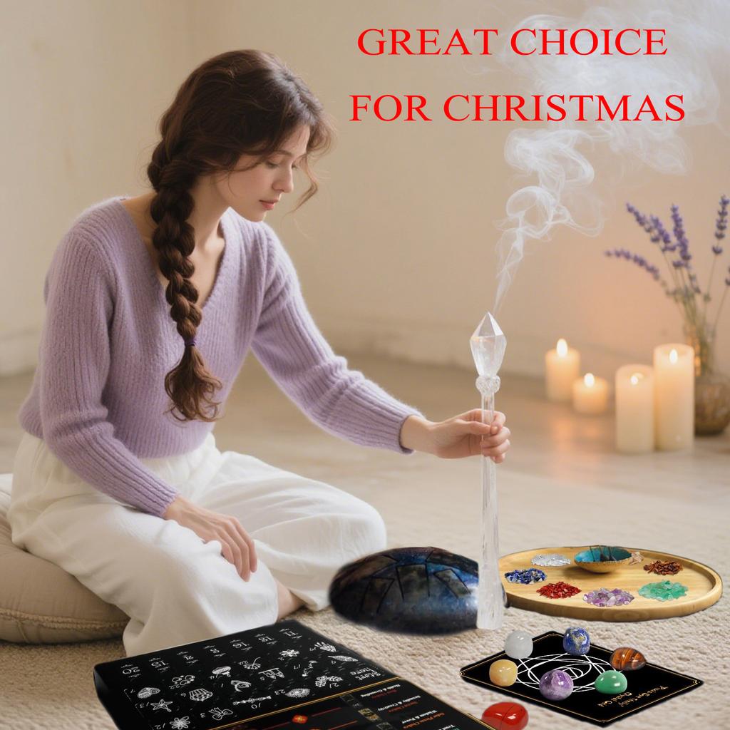 Хрустальный Рождественский календарь, Энергетический кристалл, Набор энергетических кристаллов, Версия для взрослых, Календарь обратного отсчета до Рождества
