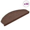 VidaXL Stair Treads 30 Pieces 65 X 24 X 4 Cm Brown Semicircular Large 3365760
