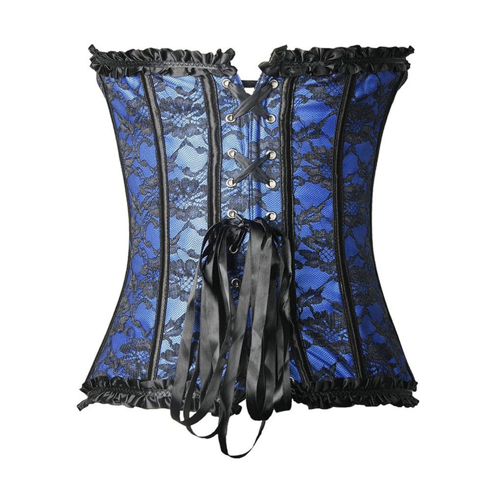 Женский атласный корсет-бюстье с шнуровкой сзади, на косточках, с G-стрингами, боди для формирования фигуры, размер S-6XL, новый стиль