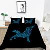 2023 New Style Comforter Cover Set Cool Duvet Covers Highend 3D Wolf Printed Polyester Bedding Cover Set Fashionable Bedclothes