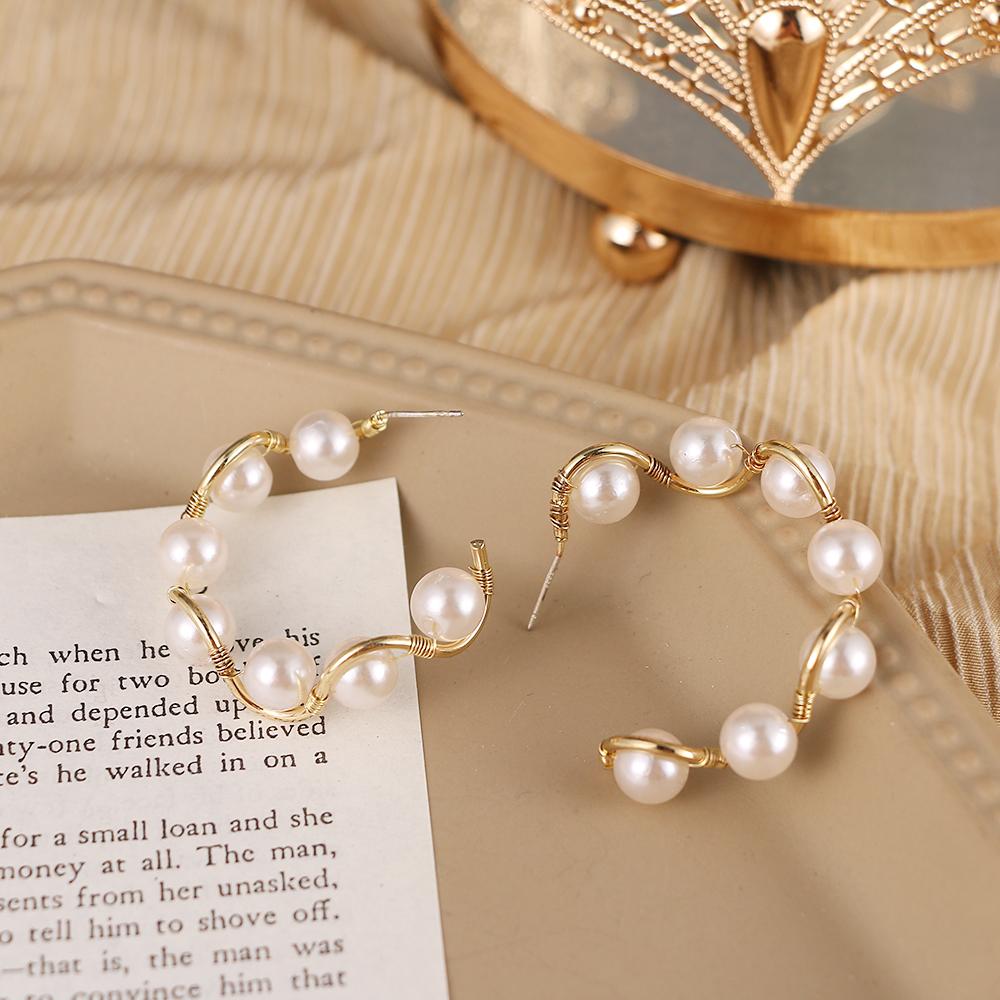 Простые новые модные серьги нерегулярной формы C-образной формы, модные простые серьги, изысканные серьги, ювелирные изделия, подарки