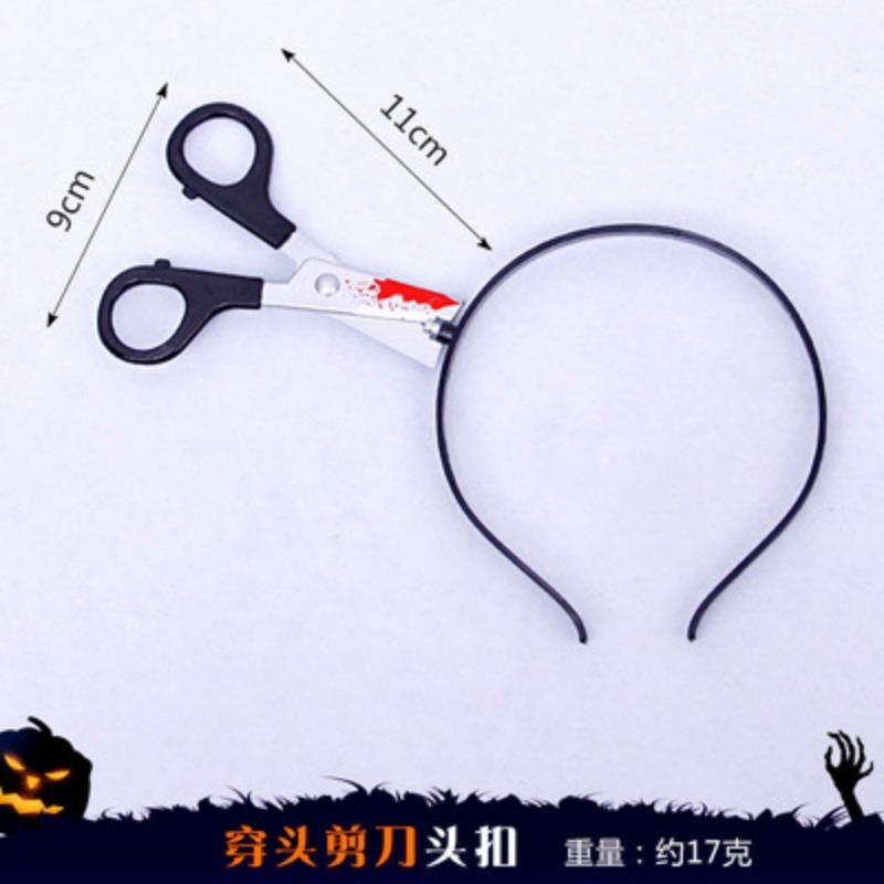 Halloween Horror Costume Accessories Bloody Headbands (Bloody Knife/Syringe/Scissors) Fun Headwear Accessories