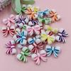 Home Party Supplies Handmade DIY Beads 30Pcs/Bag Bow Bracelet Necklace Acrylic Ribbon