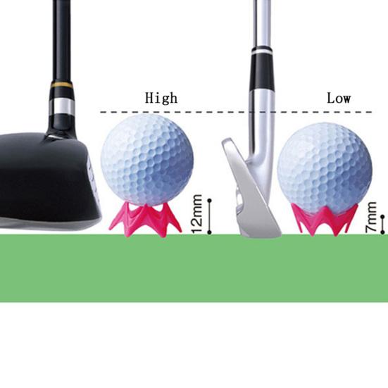 20 шт. Пластиковые Тишки для гольфа Неломающиеся Высокая стабильность Низкое трение Компактный размер Портативные Для помещений