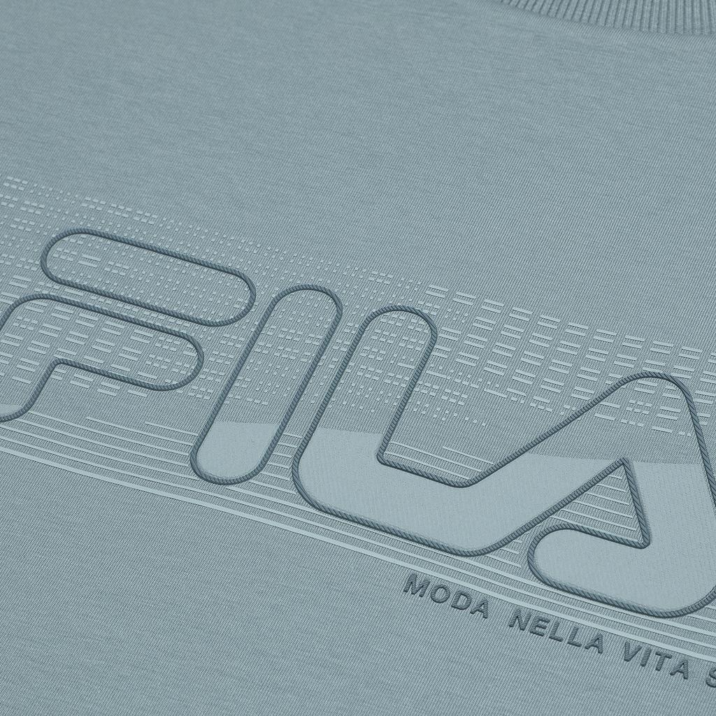 Fila 2023 Осень Новинка Простой трикотажный свитер с круглым вырезом в стиле бизнес-кэжуал для мужчин свитер Небесно-зеленый F11M332201F-TQ