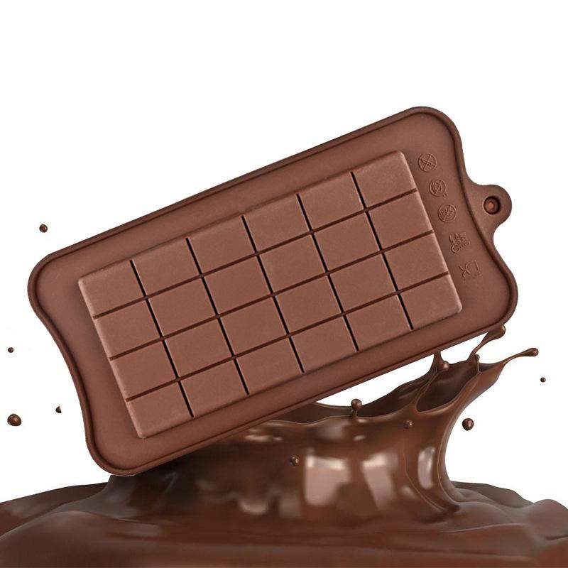 Силиконовые формы для шоколада своими руками, 24 решетки, вафельная форма, легко извлекаемая, устойчивая к высоким температурам, инструменты для выпечки