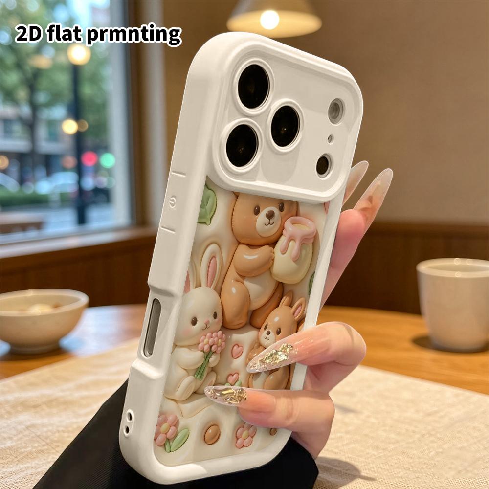 Phone Case: 2D flat design, suitable for iPhone 18 17 16 15 14 13 Pro protective case, forest animal combo, perfect Christmas and Halloween holiday gi
