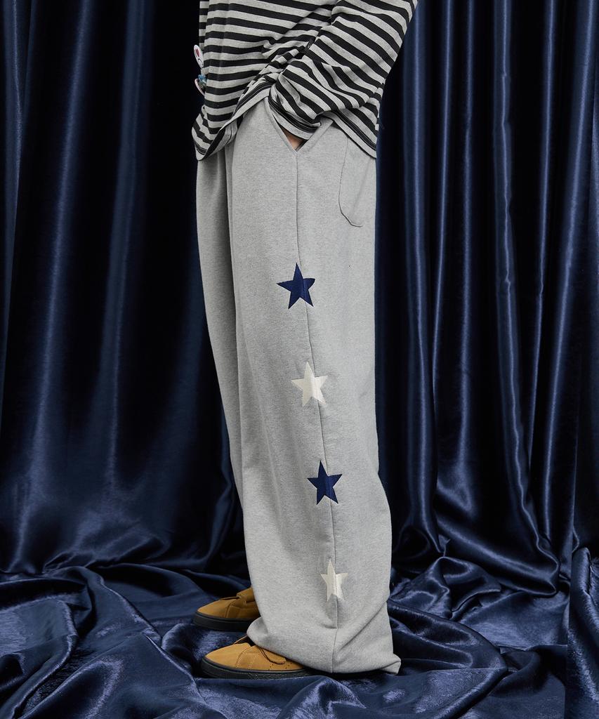 WAIKEI Star Sweatpants Gray