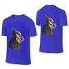 Infected Logan Casual Reversible Tshirt Niche Simplicity Ribbed Collar Tshirt
