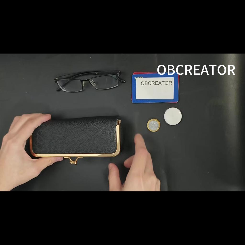 Унисекс Шкатулка для украшений Модный чехол для очков - Блокировка RFID, Дорожная сумка-чехол для украшений Брелок-органайзер Модная пеналь с замком-поцелуем, Кошелек