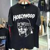 Винтажная футболка 90-х Hollywood Hogan Халк Хоган черного цвета, репринт, унисекс