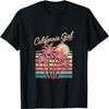 Оригинальная футболка California Girl, милая розовая девчачья футболка с калифорнийской пальмой