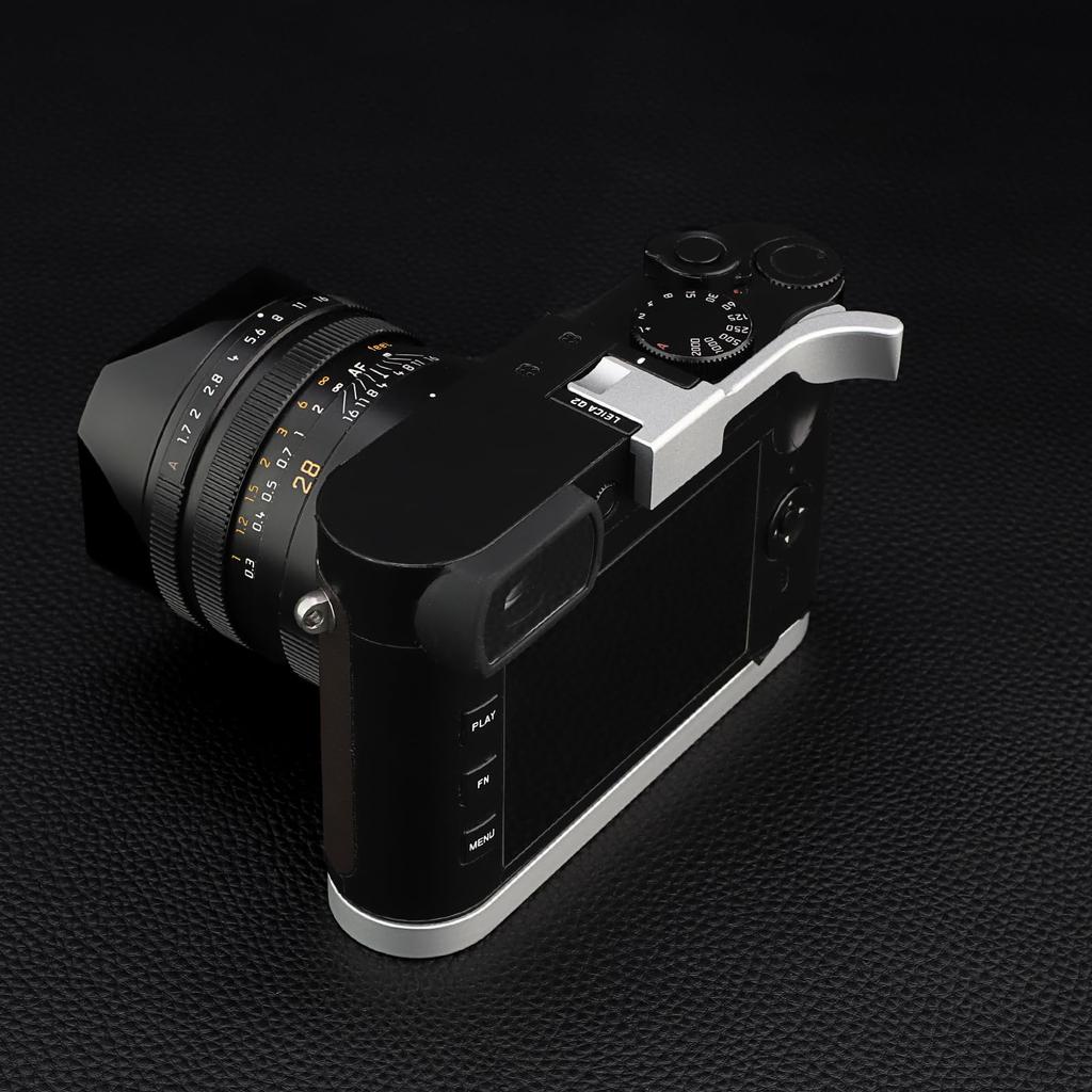 Haoge Metal Thumbs Up Hand Grip Leica Q2 Camera Silver Hot Shoe Thumb Up Rest THB-QS