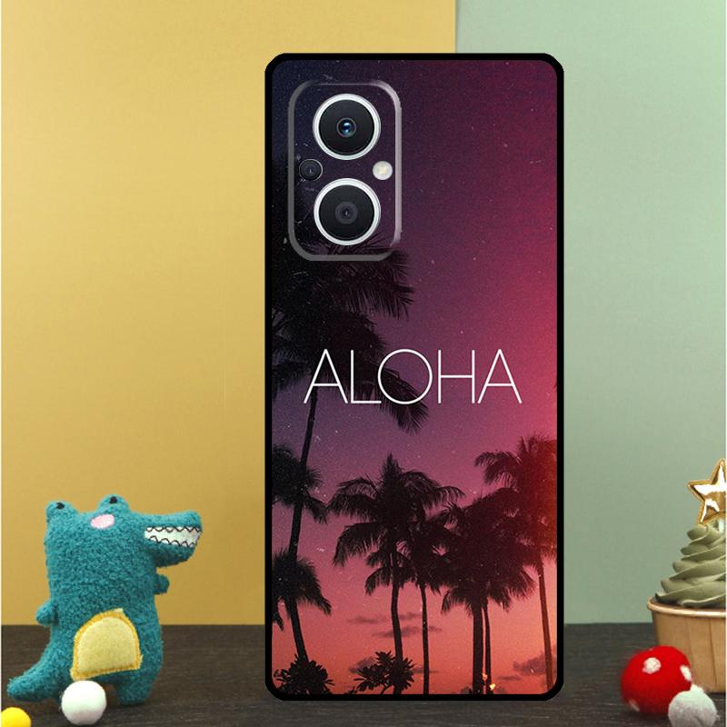 Чехол 'Привет Гавайи Алоха Пляжи' для OPPO Reno 15 13 10 11 14 Pro 12 F 13F 14F 15F 7 8 Lite Чехол OPPO Find X9 X8 X5 Pro