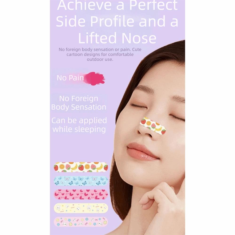 10/30/50Pcs 16D Contour Spine Nose Lifter Strips Adjustable Nose Reshaping Patch Beauty Tools