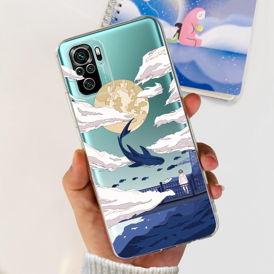 Чехол для Xiaomi Redmi Note 10 Note 10S Милый Мультяшный Расписной Чехол Мягкий Силиконовый Чехол Для Redmi Note 10 Pro Max Note10 10S Fundas