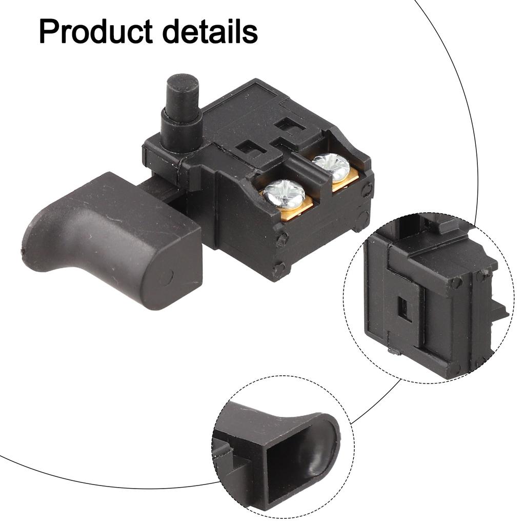Выключатель дрели Выключатель Черный Фиксация БЕЗ Контакта Пластиковый Регулировка скорости Курковый выключатель Черный Для отрезной машины