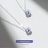 Изящное ожерелье с подвеской в виде полумесяца из натурального серебра [Mirai Angel] для женщин [MIP11003] (Танзанит)