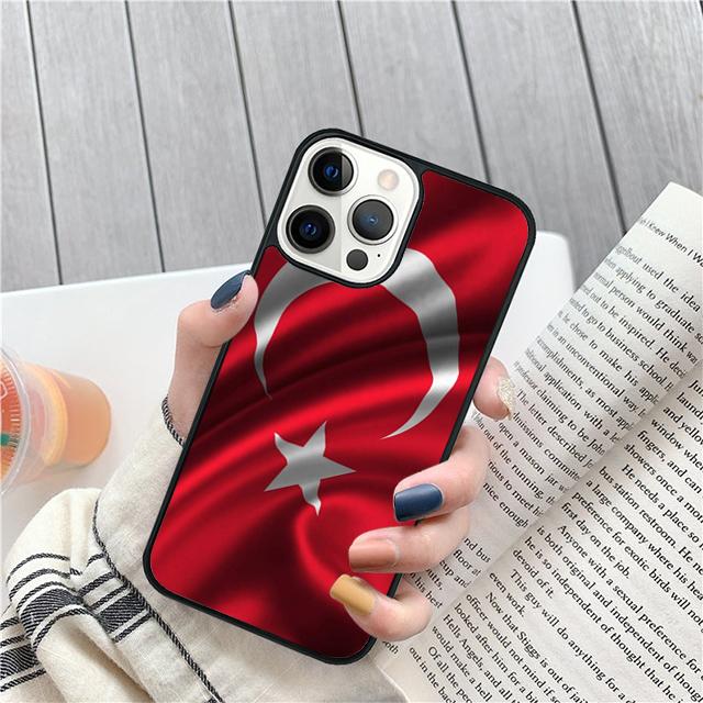 Турция турецкий флаг Чехол-ракушка для iPhone 17 Air 15 16 14 13 12 Pro Max 11 Pro Max Plus Чехол для телефона