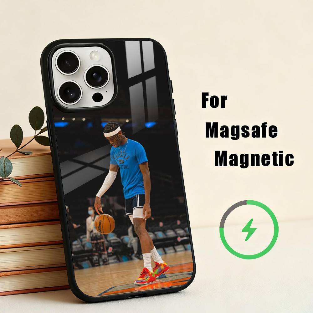 SGA B-Баскетбол G-Защита S-Ша Чехол для телефона Для iPhone17,16,15,14,13,12,11 Plus,Pro Max Магнитный Для Magsafe Беспроводная зарядка
