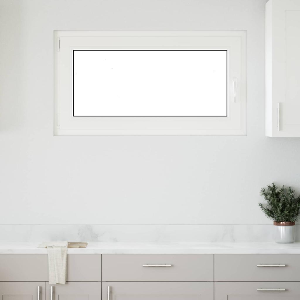Basement Window RISOR 110 x 50 cm PVC and Glass Anthracite