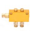 Oil Distributor TKType Adjustable Brass Lube Piston Separator Divider Valve Lubrication System(1 In
